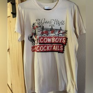 It’s a good night for cowboys and cocktails t-shirt